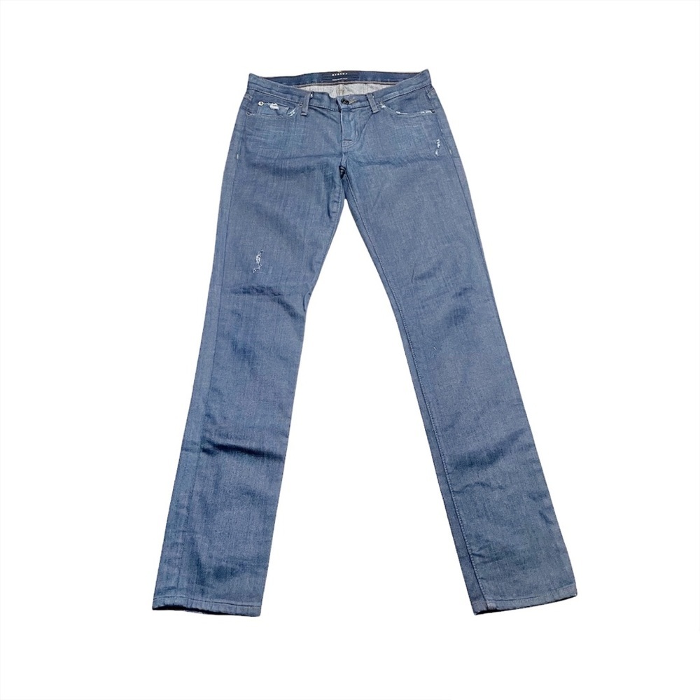 Hudson Straight Leg Bootcut Casual Designer Jeans With Distressing Size 27